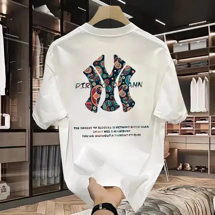 Áo Thun Nam, Cao Cấp, Cotton Nguyên Chất, Phong Cách Hàn Quốc, Thường Ngày, Dễ Phối Đồ, Cổ Tròn, Ngắn Tay, Thích Hợp Cho Mùa Hè, Hàng Mới Về, Tất Cả Cotton, Giá Cả Phải Chăng, Sang Trọng Và Đẹp Trai, Quần Áo Nam
