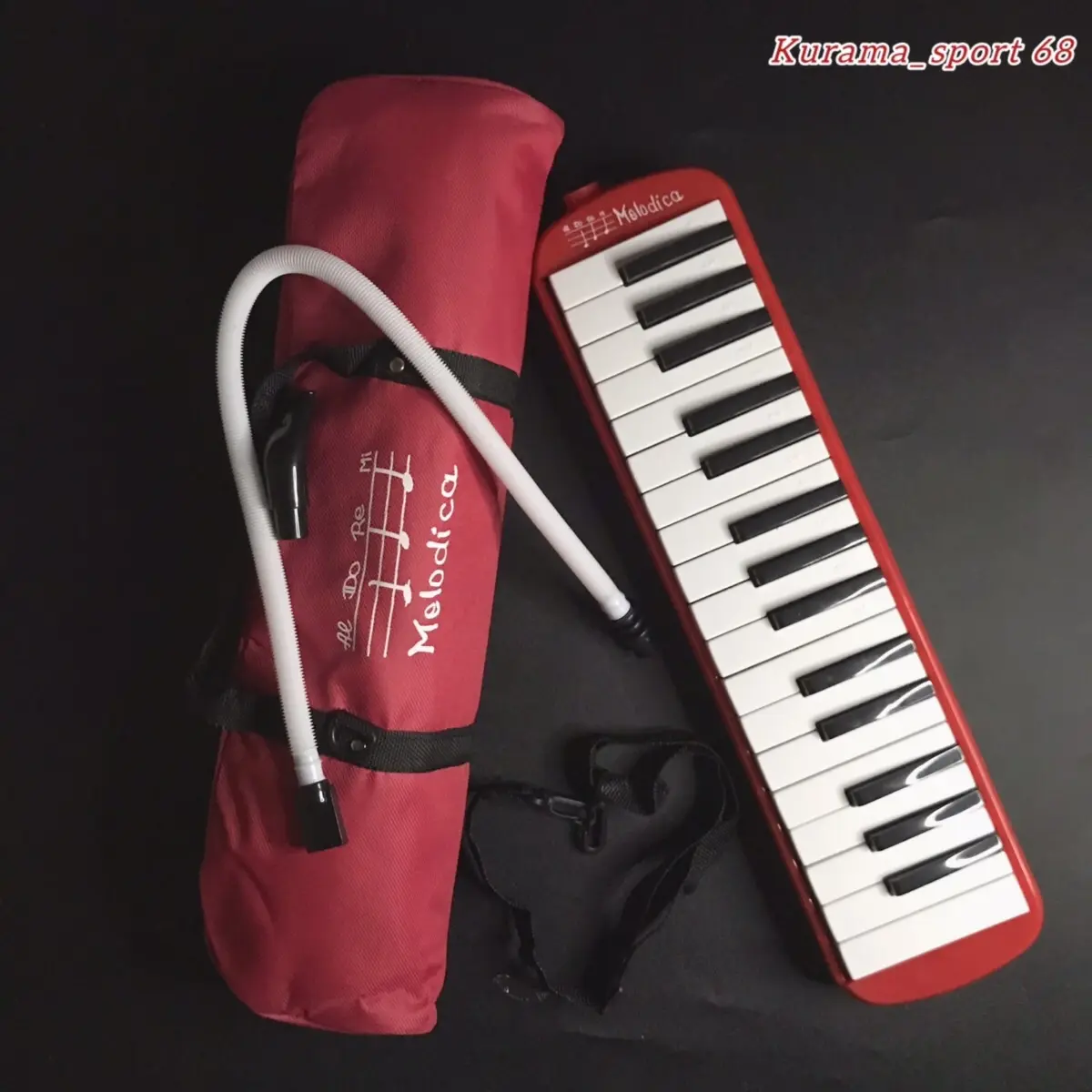 PIANIKA MELODICA ORIGINAL TAS COVER MERAH 32 KEY ASLI