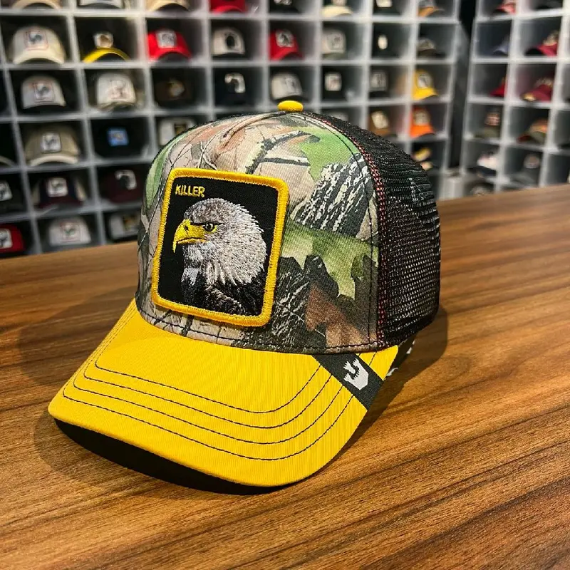 Topi Goorin Bros Killer eagle camo trucker TikTok Shop Malaysia