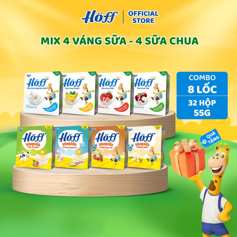  HOFF Combo Sữa Chua và Váng Sữa cho bé  32 hộp x 55g   