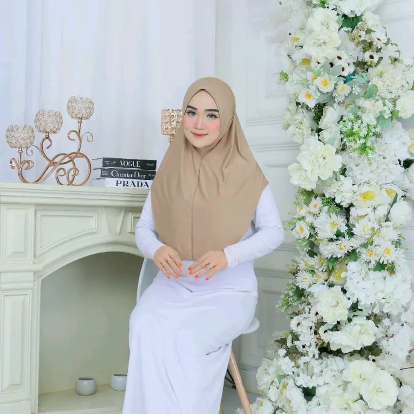 hijab bergo non ped size L wanita muslim Lembut