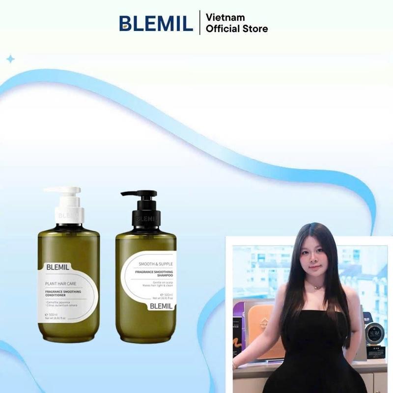  Bộ Gội Xả Blemil Hỗ Trợ Mọc Tóc Giảm Gãy Rụng Hương Nước Hoa 500ml 