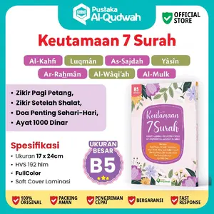 Keutamaan 7 Surah B5 Lengkap Doa Penting Dzikir Ayat 1000 Dinar Audio Buku Keistimewaan 7 Surah Ukuran Besar Doa Muslimah Dzikir Setelah Sholat Sayyidul Istighfar