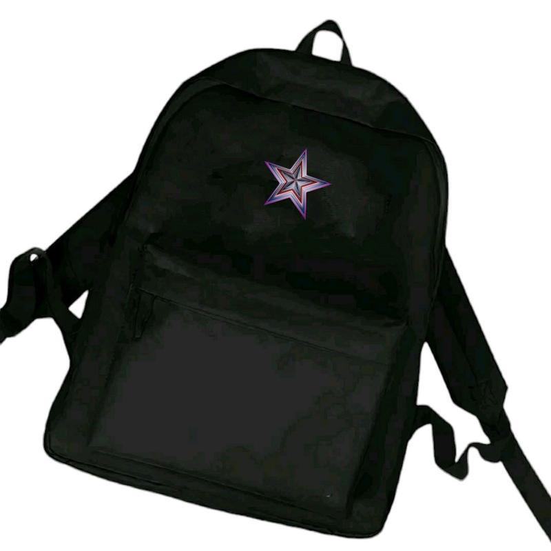 Product Introduction of Tas RANSEL SEKOLAH dan Perempuan Pria Remaja SD SMP SMA Terbaru Gambar BINTANG Kekinian Terlaris COD (Bisa Bayar di Tempat) Hitam Canvas 9