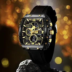 AIYISHI Jam Tangan Pria Multifungsi Gaya Olahraga 2368 – Dilengkapi dengan jarum detik mekanik, tahan air 30M, glow in the dark super terang, tali silikon – Desain stylish, elegan, dan berkelas untuk penampilan sehari-hari.