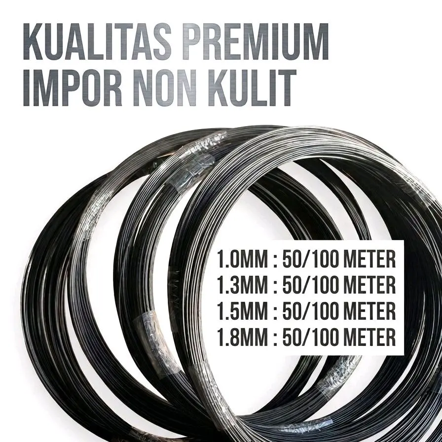 RUJI FIBER HITAM UKURAN 1 MM, 1.3 MM, 1.5 MM, 1.8 MM