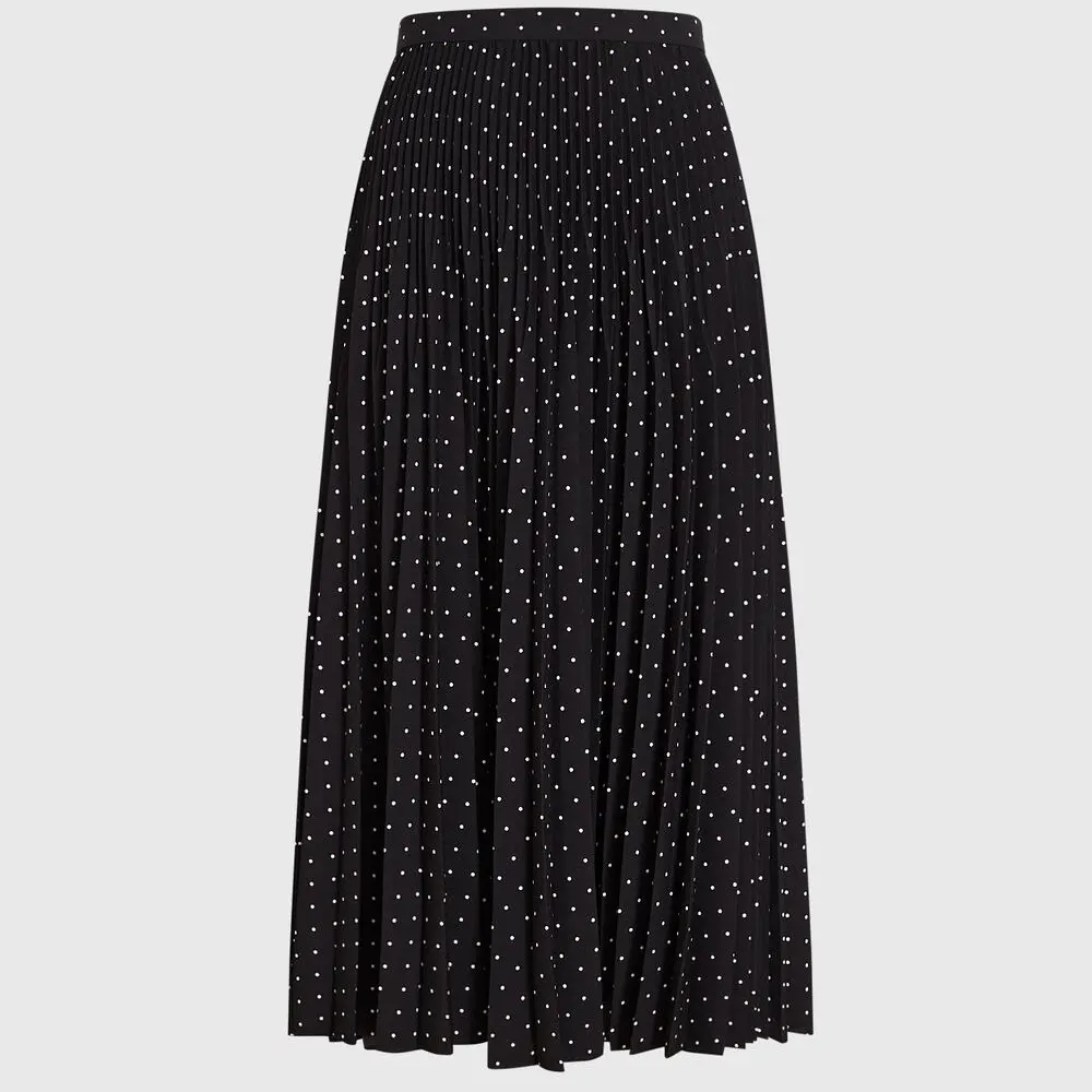 Pleated PolkaDot Skirt Ironless Muslimah