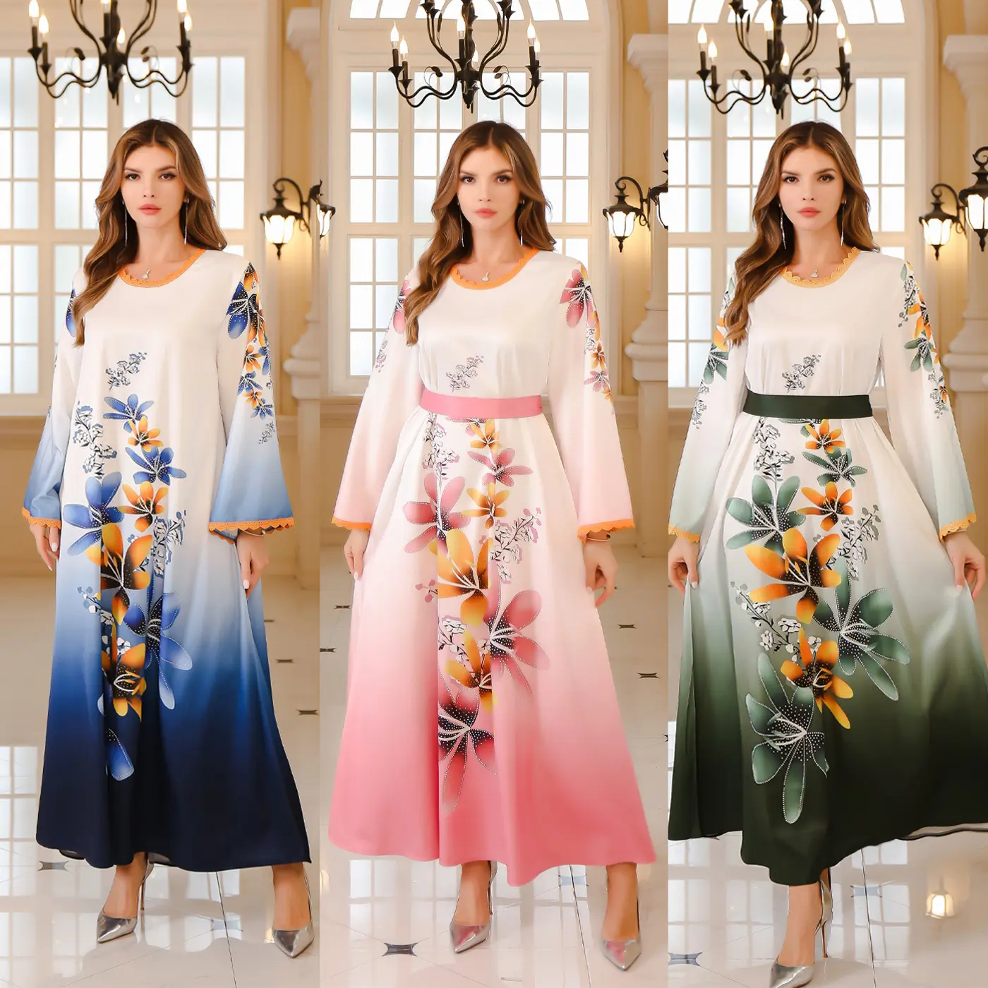 Abaya Toga, dành cho phụ nữ Thổ Nhĩ Kỳ Dubai, Thổ Nhĩ Kỳ Trung Đông Hồi giáo kim cương báo chí Toga