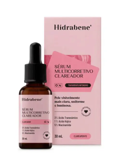 Kit Clareador Facial - Protetor Solar Facial FPS70 Clareador 50g + Sérum Multicorretivo Clareador 30ml + Sabonete Líquido Facial 120ml