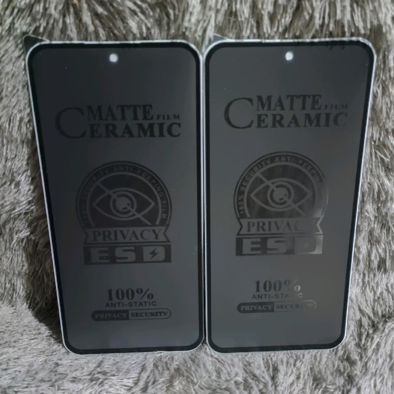 TG Tempered OP A5S/A7/A12/A11K/F9 Glass Ceramic Spy  Anti Gores Matte Privacy Anti SPY 7