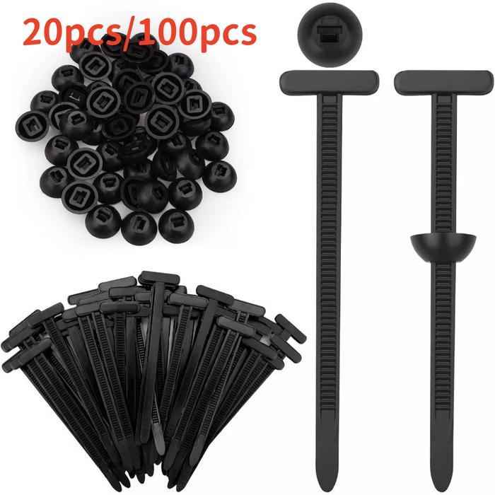 Jual 20pcs/100pcs Klip Tali Pengikat Multifungsi Rivet Kabel Ties ...