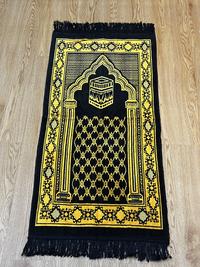 Gambar Sajadah Lipat Lembut Halus Premium Izmir Midi Black Edition 53x105 Cm - Yellow Black dari Sufi Carpet Kota Administrasi Jakarta Pusat 3 Tokopedia