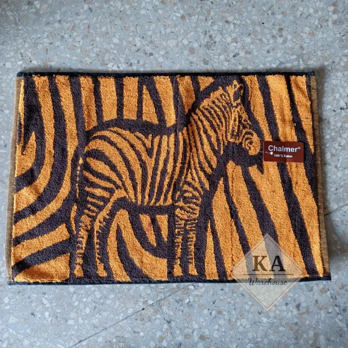 Keset Kaki Kamar Mandi / Keset Kaki Handuk / Keset Motif / Keset Kaki - Orange Sepatu 7