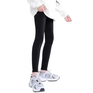 Celana legging anak perempuan bahan Spandex Jersey halus lembut ukuran XS-XXL