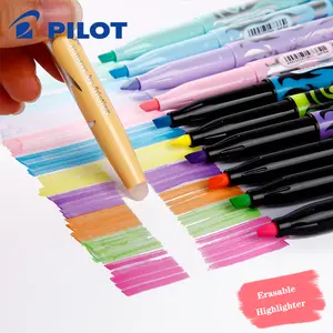 Japan PILOT FRIXION Erasable Pen Color Highlighter Marker Pen Light Color Draw Key To Take Notes Hand Account SW-FL Stationery - Light green