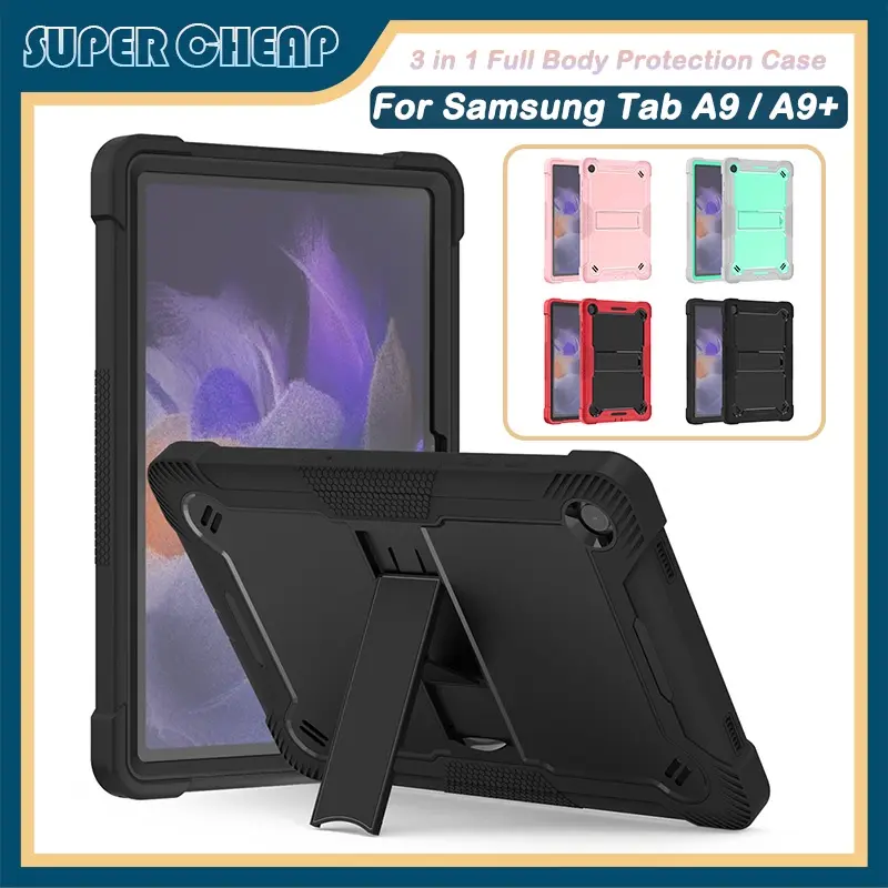 For Samsung Tab A9 X110 A9+ A9 Plus X210 A7 Lite T220 A8 X200  Full Body Heavy Duty Rugged Shockproof Protective Rugged Case