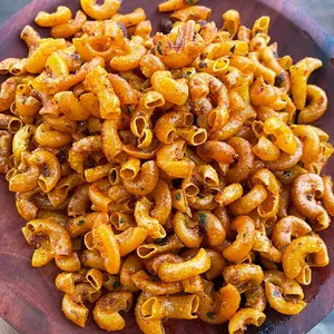 MAKARONI BANTAT KERING pedas manis daun jeruk 200gr camilan by ww