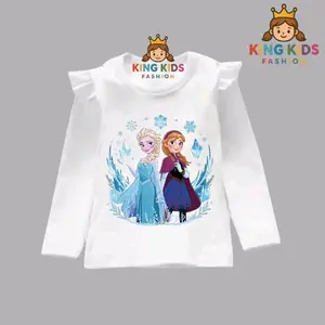 Kaos anak perempuan lengan panjang frozen baju atasan FROZEN / DUO