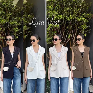 Cassie — Lyra Vest || Vest Wanita Premium || Atasan Blazer Wanita