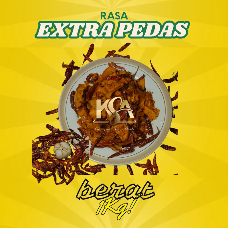 1kG keripik kriwil pedas LEVEL 10 EXTRA PEDAS Daun Jeruk Food Snacks Cemilan Kering Kerupuk snack jadul 2