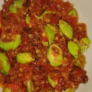 PROMO 2 BUNGKUS SAMBEL PETE GORENG MAK lampir JONTOR 25 gram /kemasan sachet TANPA PENGAWET