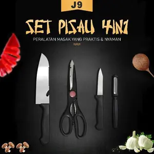 PISAU SET 4 IN 1 MURAH PRAKTIS