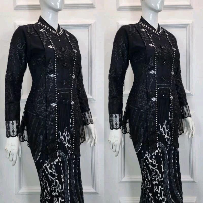 COD!!Ready atasan kebaya kutubaru hijab/kebaya wisuda/kebaya pesta/kebaya modern ( baju saja ) Wanita kurung 3