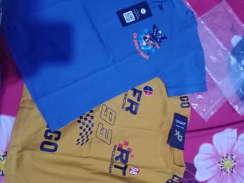 Product Review of / Kaos kaos anak oversize/ Lengan Pendek Usia 1-8 Tahun Korean Style Distro Perempuan Katun Laki-Laki daily 6-7 tahun atasan kaos  anak baju skena anak kaos  graffiti from m** 1
