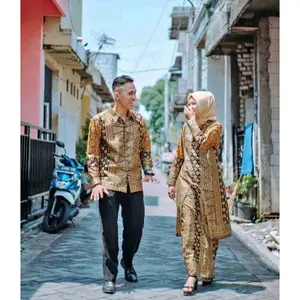 setelan songket gold/seragam keluarga/baju couple