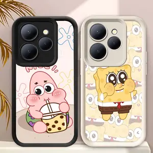 C-29 Spongebob Casing untuk Realme Note 70T 70 60 50 Narzo 80 Lite Kasus Pelindung Case