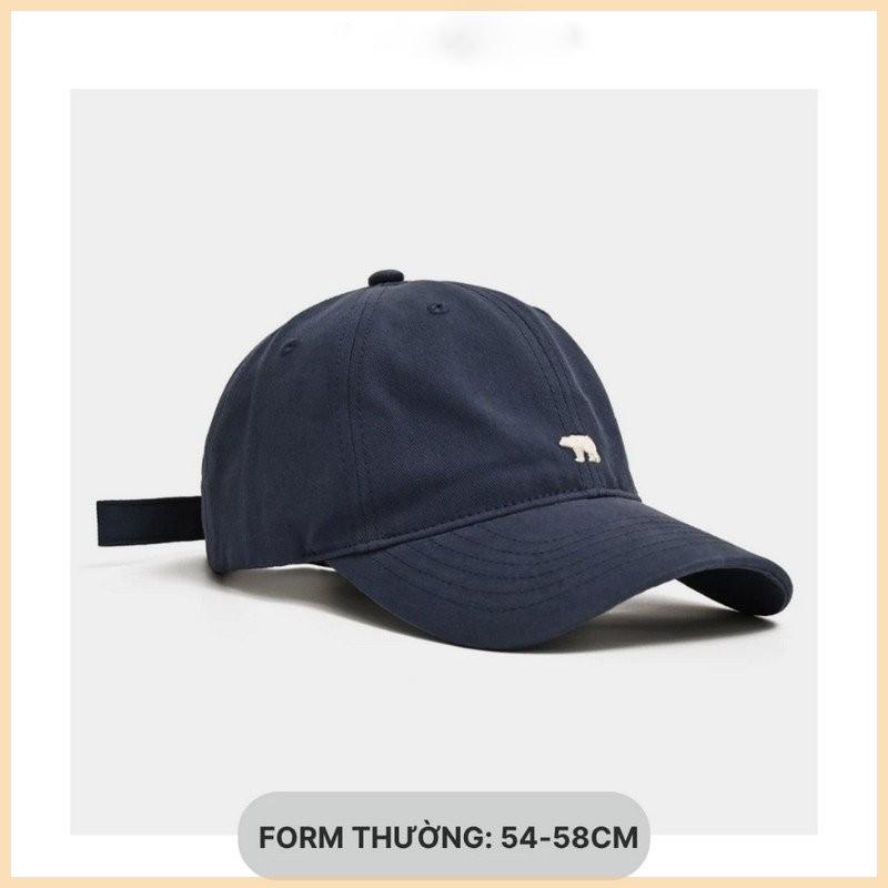 𝗙𝗹𝗮𝘀𝗵 𝗦𝗮𝗹𝗲 Mũ lưỡi trai thêu gấu Bắc Cực – bản giới hạn nhiều màu, phong cách retro vintage