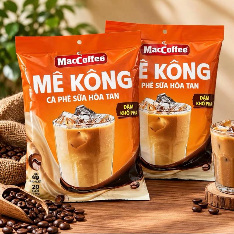 Maccoffe Mê Công Cafe Sữa Hoà Tan Đậm khó phai