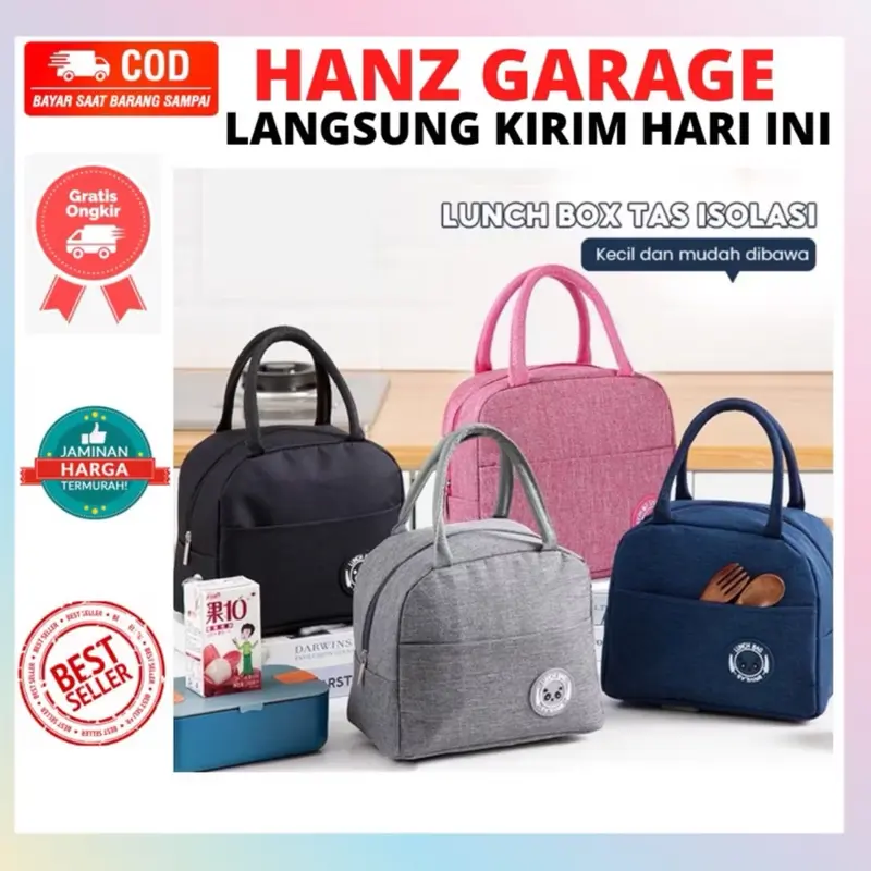 TAS BEKAL LUNCH BAG COOLER MAKANAN ANAK TAS LUNCH BOX KARAKTER BRIVILAS MURAH IMPORT 0
