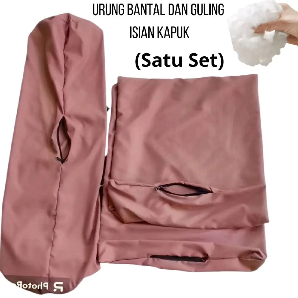 Wadah kapuk Bantal Guling / Urung Bantal Guling Buat Isi Kapuk / Dakron Resleting