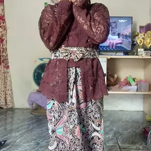 Setelan Kebaya Kutubaru Bayi & Anak Perempuan Lengan Panjang TANPA LAPISAN FURING + Rok Batik Panjang | Size XS–XXXL