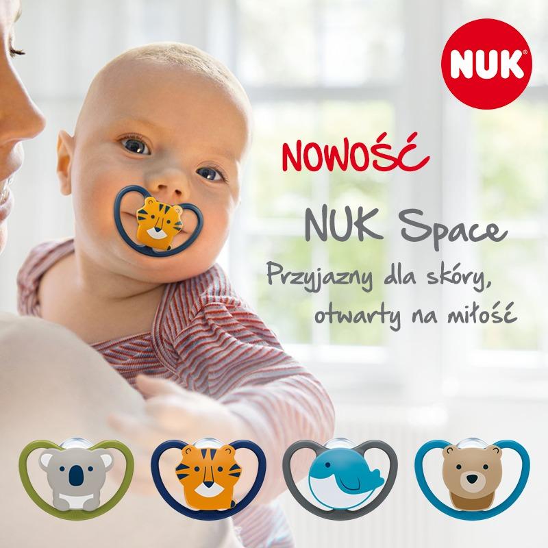 NUK Space Orthodontic Pacifiers / Soother Puting Baby 0-6m (S1), 6-18m ...