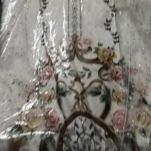 Dress Ametha Bahan Sabrina Anti UV Mix Tile Salju Dress Motif Terbaru Dress RSM Bunda Yuki