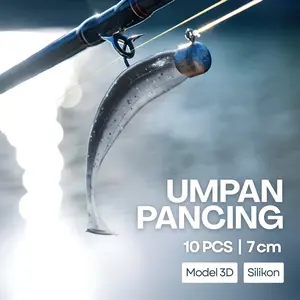 MutiaraMall Jakarta - TaffSPORT Burle Umpan Pancing Flashing Jig Sea Lure Bait 7 cm 10 PCS - L72