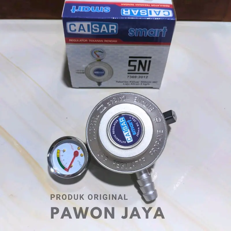 Regulator Kompor Gas Caisar Tekanan Tinggi & Regulator Caisar Smart Silver, Regulator Meter Caisar High pressure. 4