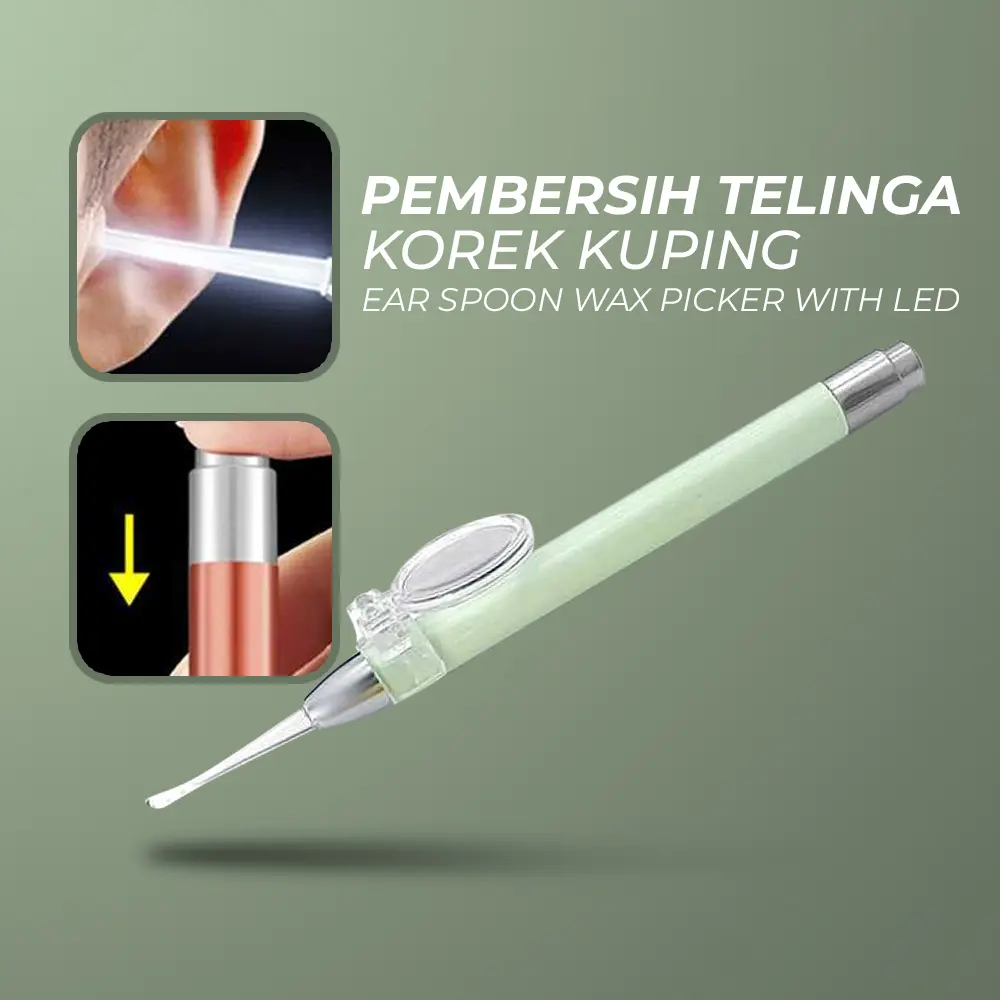 E-Life Alat Pembersih Telinga Korek Kuping Lampu LED Kaca Pembesar - E302