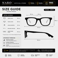 Frame Catatan Promo NARO Frame Kacamata Onyx Premium Antiradiasi Photocromic - Black ...