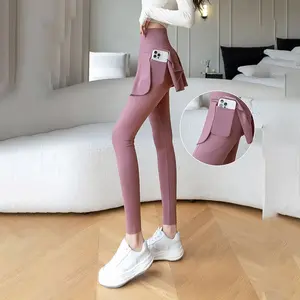 MOOTA Terranova Rok Legging Panjang Wanita Skirt Sports Running Yoga Gym Legging Senam Muslimah High Waist - 069