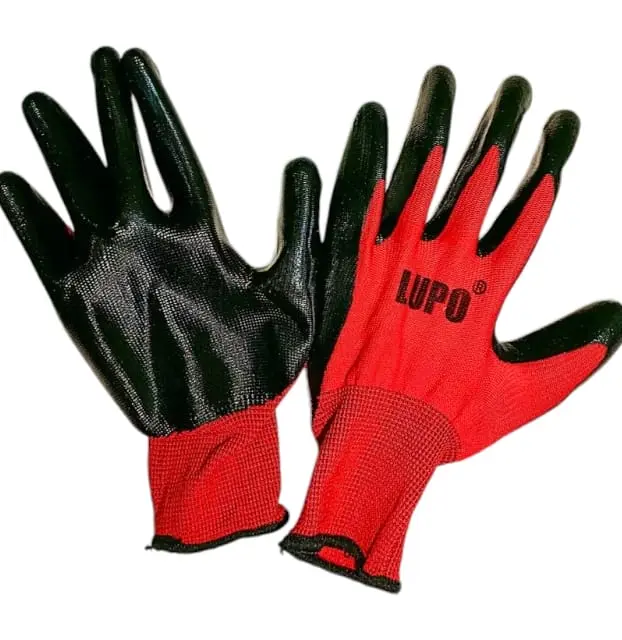 SARUNG TANGAN SAFETY MERK LUPO /SARUNG TANGAN KERJA MERK LUPO/SARUNG TANGAN INDUSTRI KARET LATEX ANTI SLIP MERK LUPO PREMIUM -Danstore 6