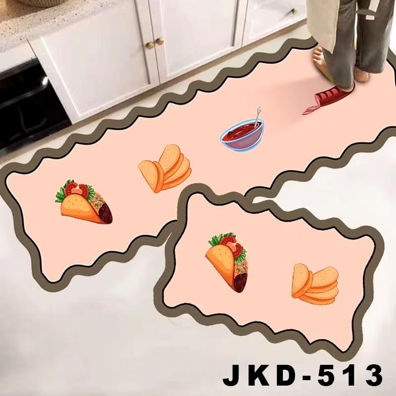 Product Introduction of Keset Dapur 2 in 1 Door Mat Trendy Keset Kaki Dapur Kamar Tebal Anti Slip rumbai 12