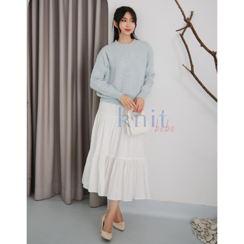 KNITBEBE - SOHEE Atasan Sweater Cardigan Rajut Motif Heart Knit Top 2