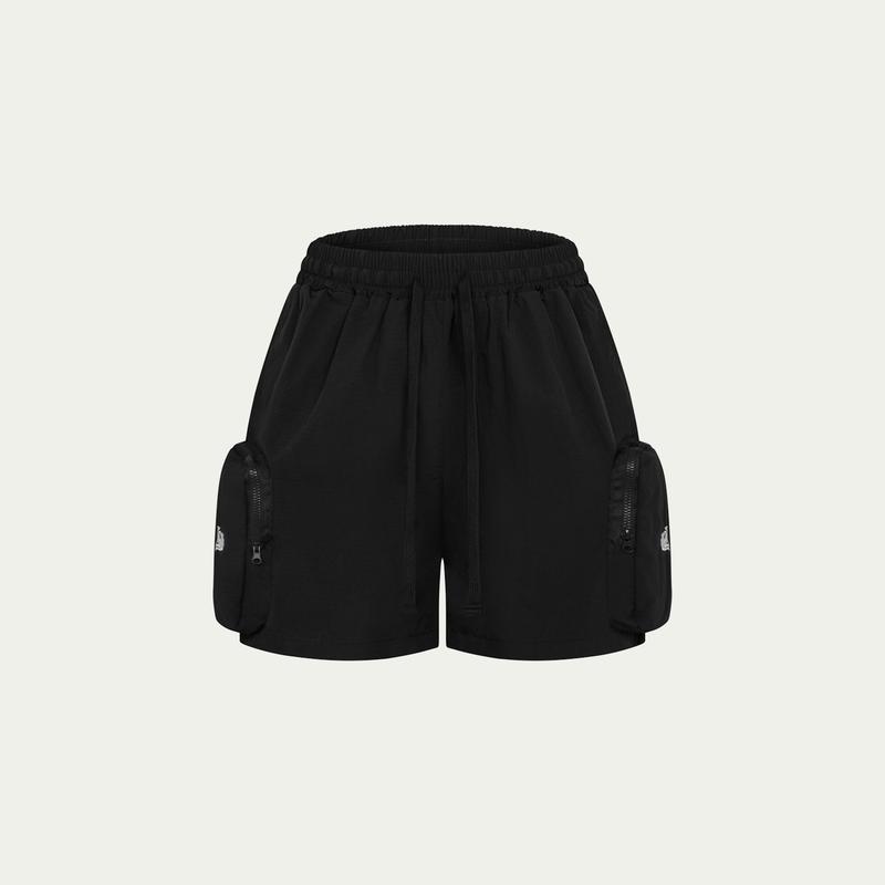Spirix1x1 Quần Short Nam Nữ Big Size Utility Shorts  Đi Chơi, Du lịch, Thể Thao Quần Đùi Big Size Đa Năng Ống Rộng Màu Đen Menswear