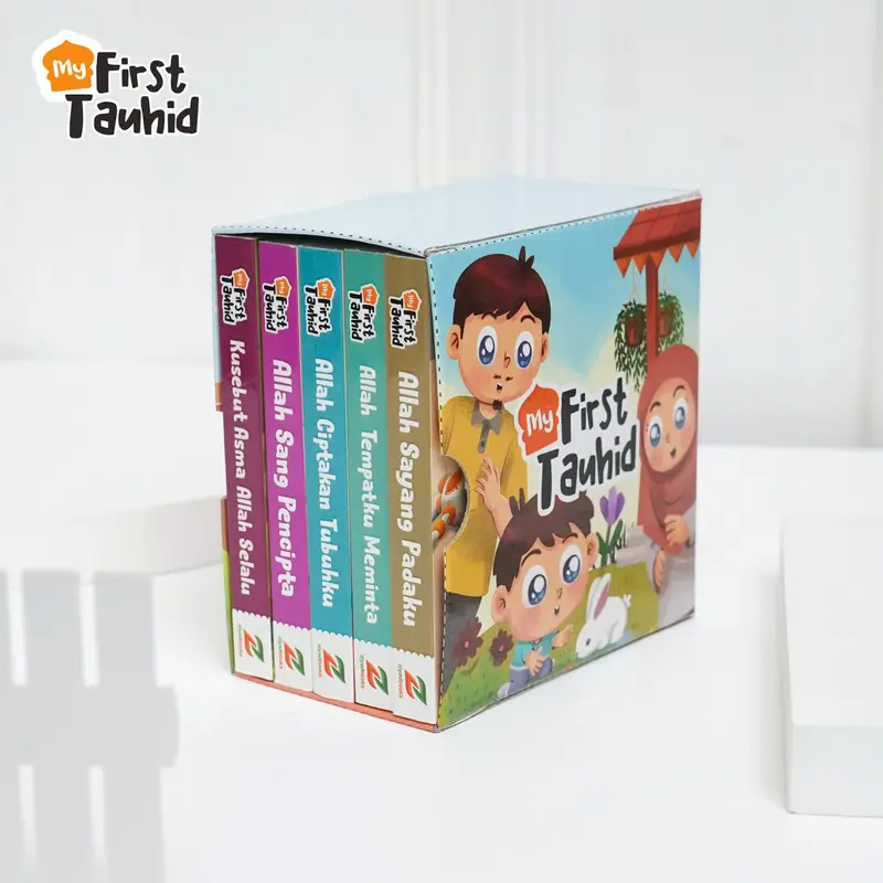 1 Paket 5 Buku cerita Boardbook Anak Mengenal Tauhid sejak dini untuk janin usia 2 3 tahun  - My fist Tauhid - Ziyadbooks 0