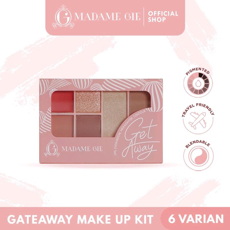 Madame Gie Getaway Make Up Kit - MakeUp Face Pallete (Eyeshadow / Kosmetik / Waterproof) 2