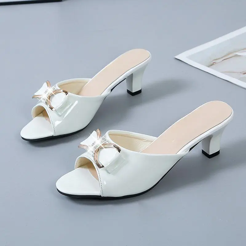 Women's Bowknot Stiletto Heel Outdoor Sandals