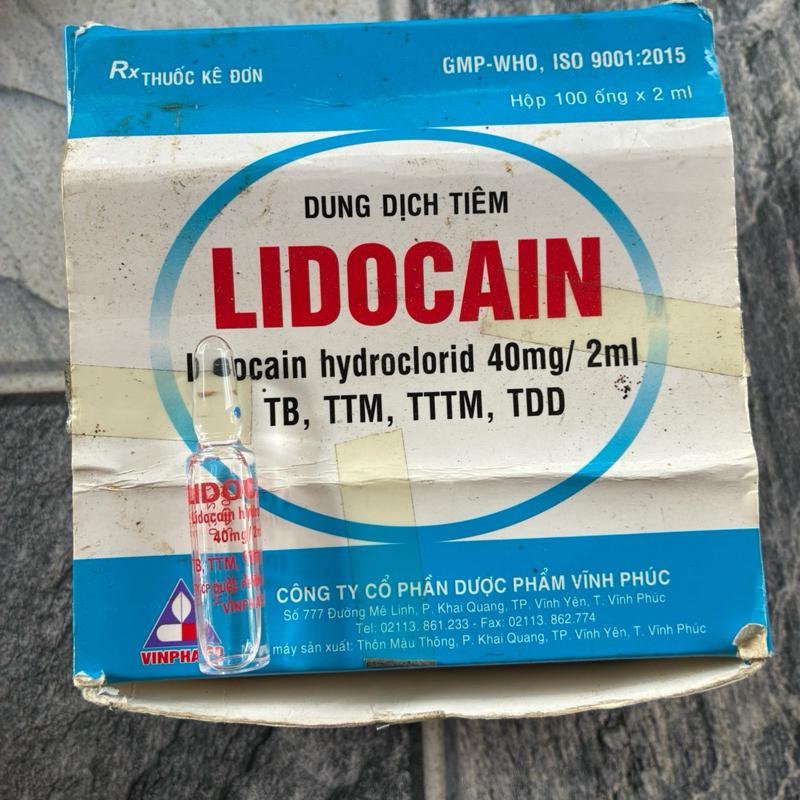 Lidocain Hydrochlorid 40mg/2ml - Dung Dịch Tiêm cho TB, TTM, TTTM, TDD - Hộp…